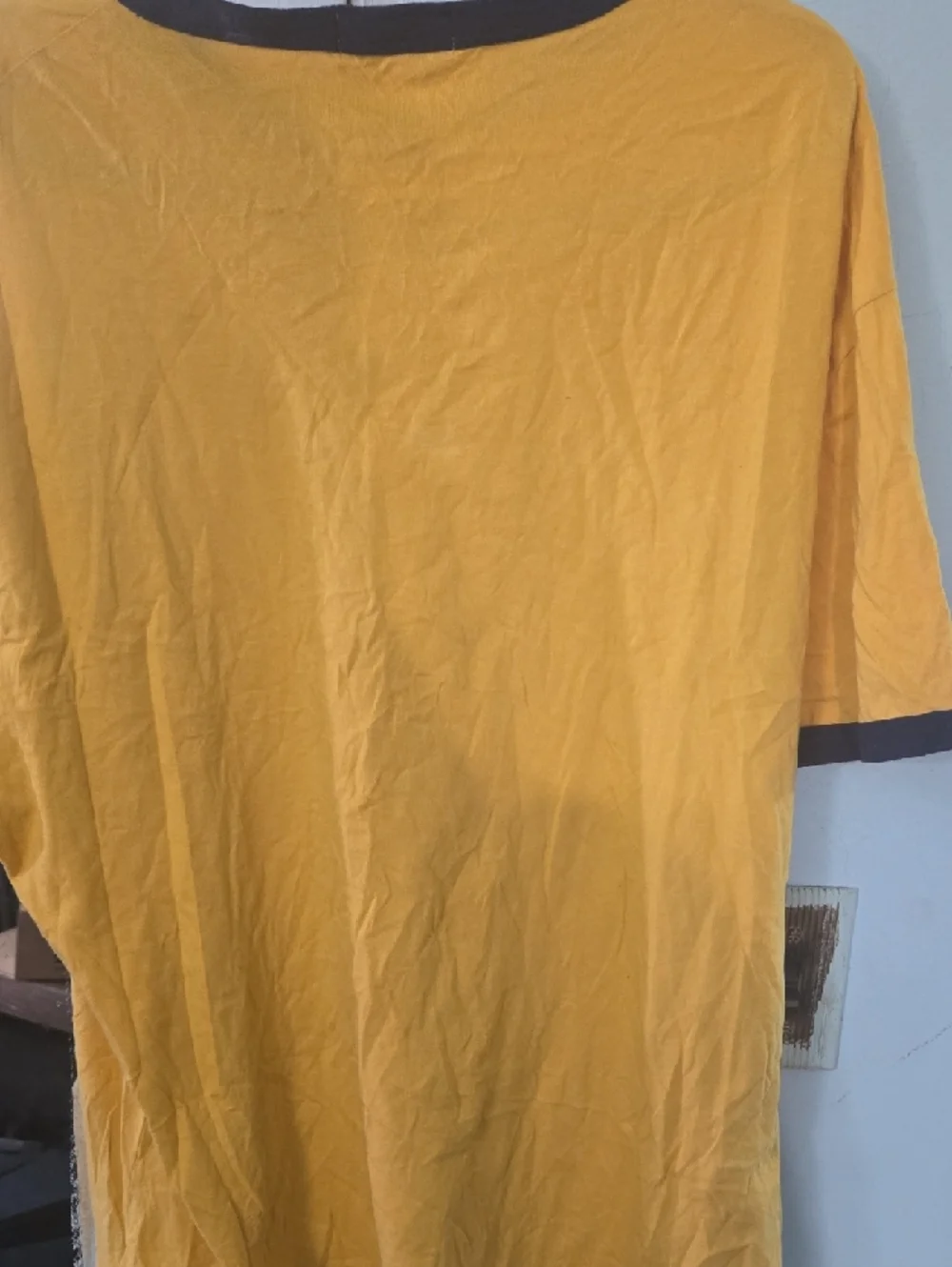 Yellow Graphic Short-Sleeve Men's Shirt - Picture 6 of 7